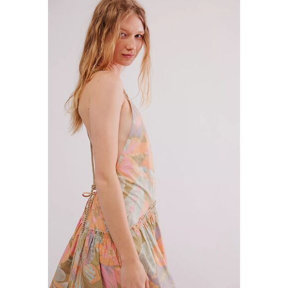 Free People Dresses & Skirts - Free People Deserted Island Mini Dress In Rainforest Combo Size S